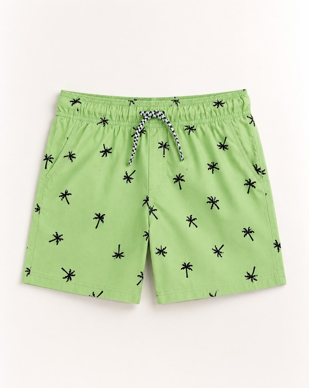 C&A Palm Print Mint Green Swim Shorts