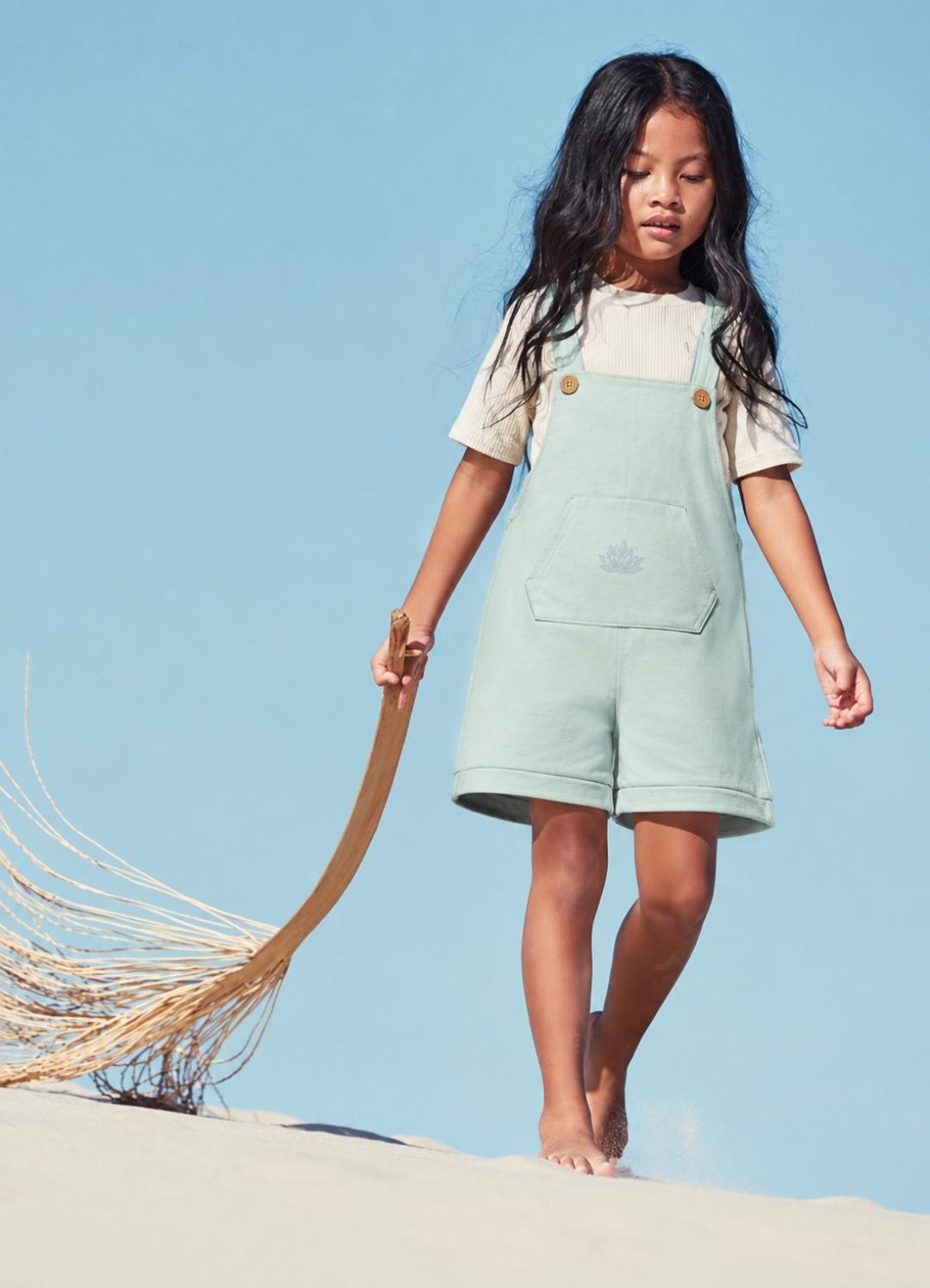 Mint Green Pocket Romper