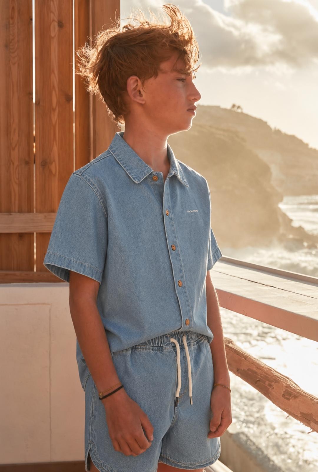 Light Wash Denim Co-ord Set