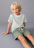 Green stripe summer set