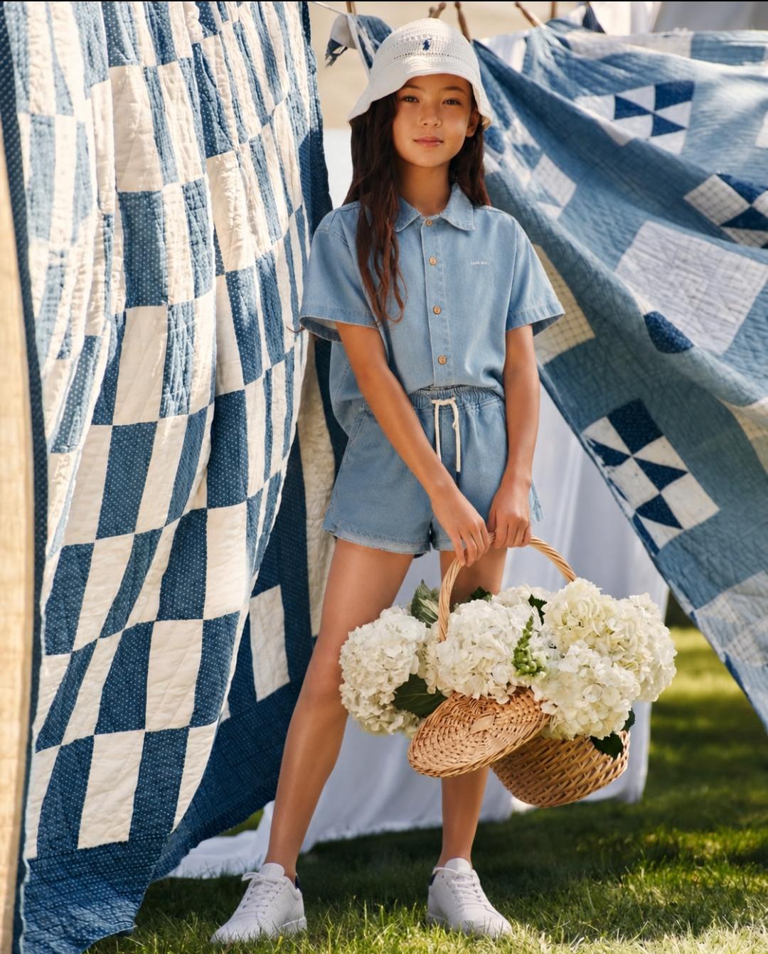 Light Wash Denim Co-ord Set